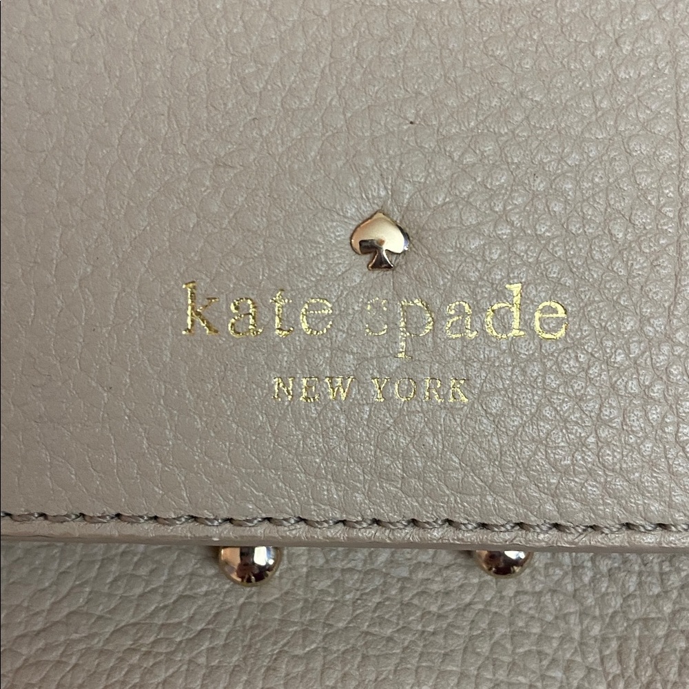 Kate Spade Taupe Leather Satchel - Picture 2 of 6